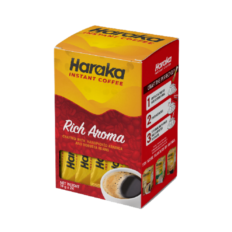 Haraka Rich Aroma Instant Coffee (Pre-Mix) – Smooth & Bold Flavor