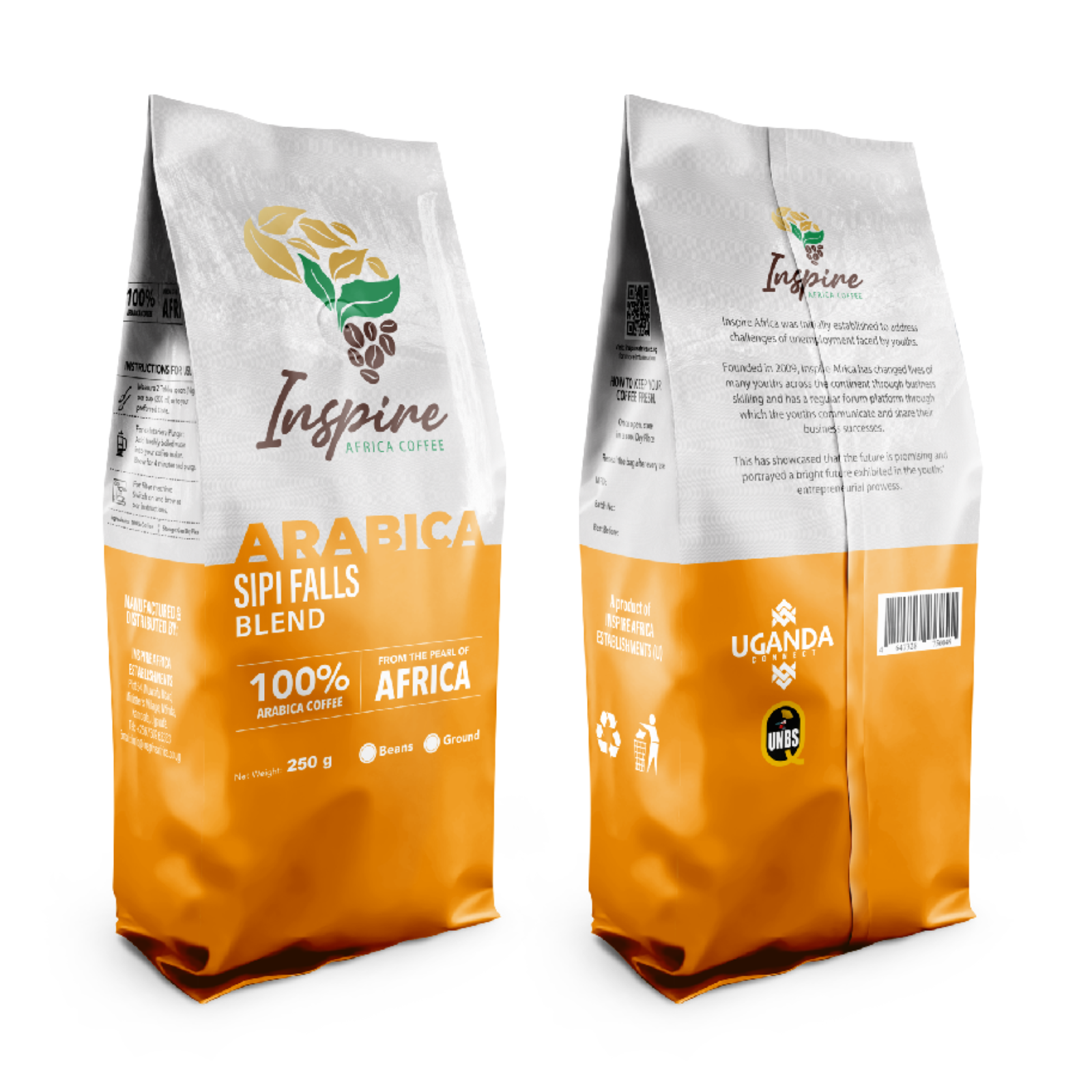 Inspire Africa Coffee – Sipi Falls Blend (100% Arabica)